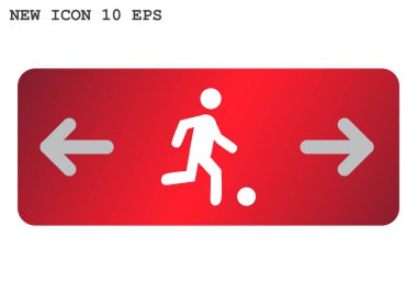 Futbol oyuncu siluet