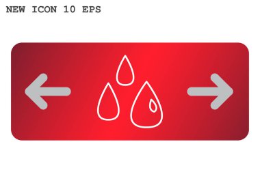 Sıvı damlacıkları basit web simgesi