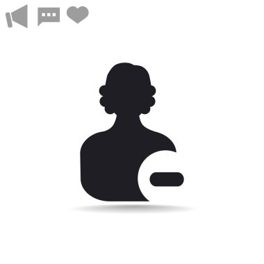 ilgili kişi web simge Sil.