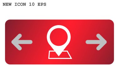 Konum işaretçisi basit simgesine