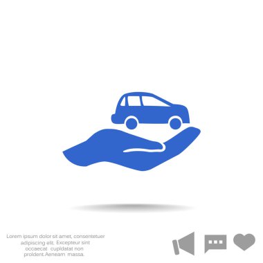 Araba sigorta web simgesi.