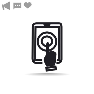  Dokunmatik ekran web simgesi. 