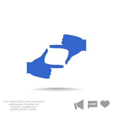 kamera hareketi web simgesi. 