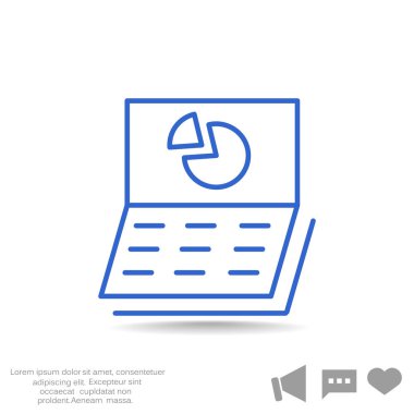 İş grafiği web simgesi. 