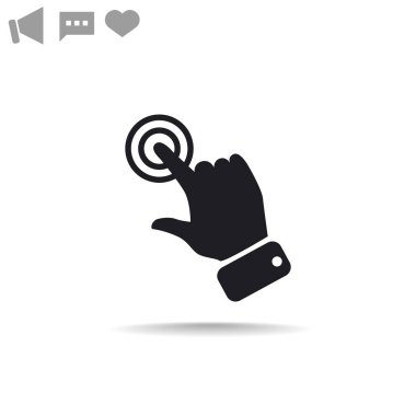 Dokunmatik ekran web simgesi. 