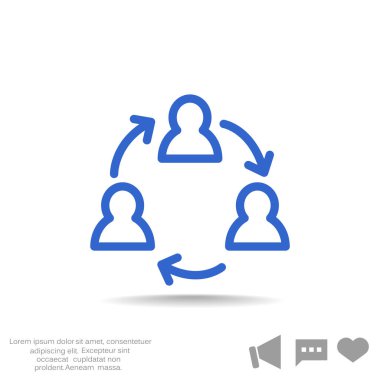 Grup insanların web simgesi