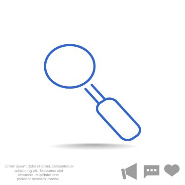 Basit büyüteç simgesini