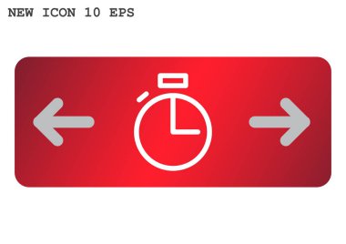 Stopwatch Düz Simgesi