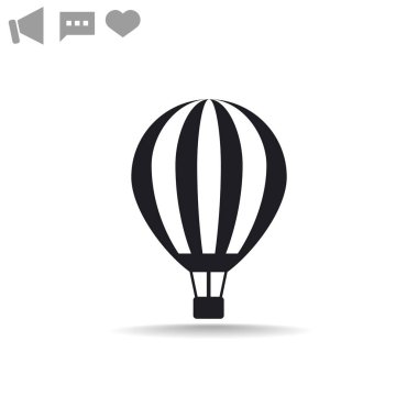 hava balonu basit simgesi