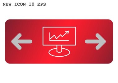 iş büyüyen grafik sunum simgesini