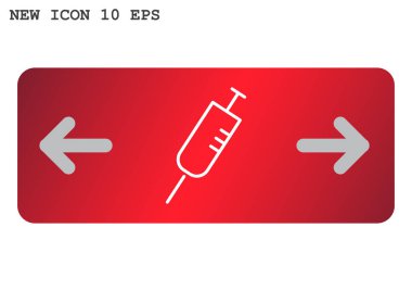 şırınga web simgesi. 
