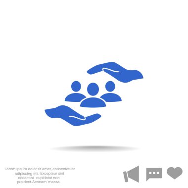 Grup insanların web simgesi