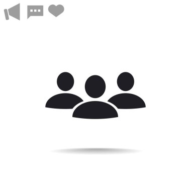 Grup insanların web simgesi. 