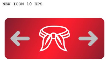 boyun atkısı web simgesi. 