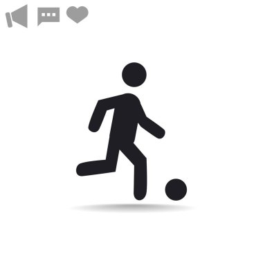 Futbol oyuncu siluet