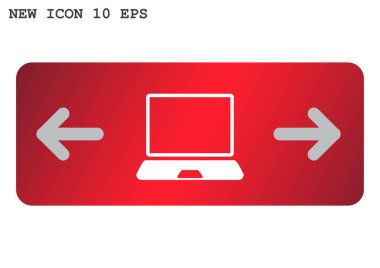 Basit dizüstü web simgesi