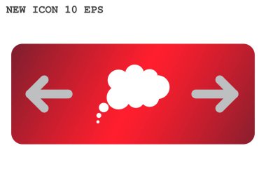 Bulut köpük basit web simgesi