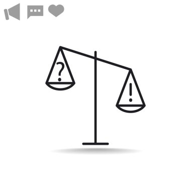 ölçekler web simgesi. 