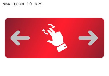 Dokunmatik ekran web simgesi.  