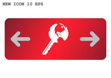 Dünya web simgesi anahtarı