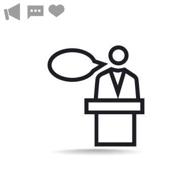 hoparlör simgesi silüeti