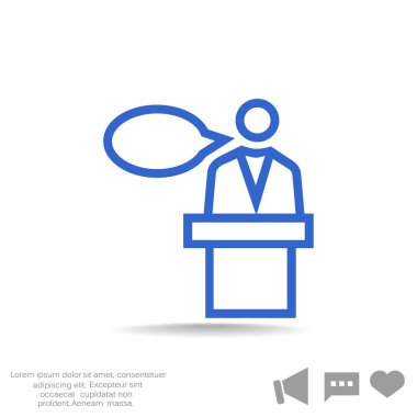 hoparlör simgesi silüeti