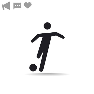 Futbol oyuncu siluet