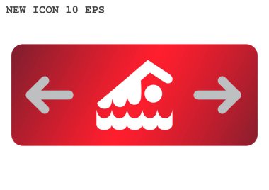  yüzücü web simgesi.