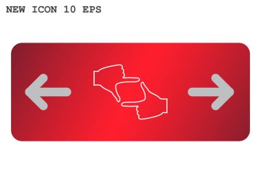 kamera hareketi web simgesi. 