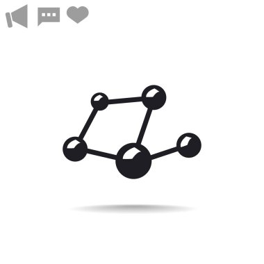 Moleküler bileşik web simgesi.