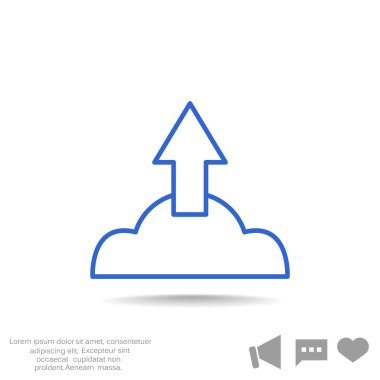 Bulut dosya download simgesi