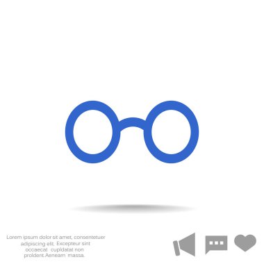 gözlük basit simgesi