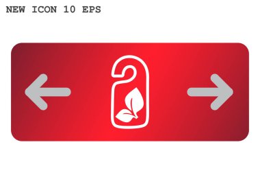 etiket yaprakları web simgesi ile. 