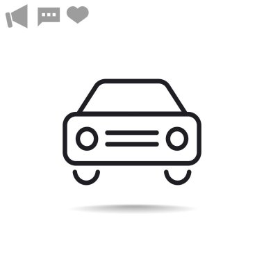 Araba basit simgesi