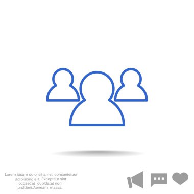 Grup insanların web simgesi