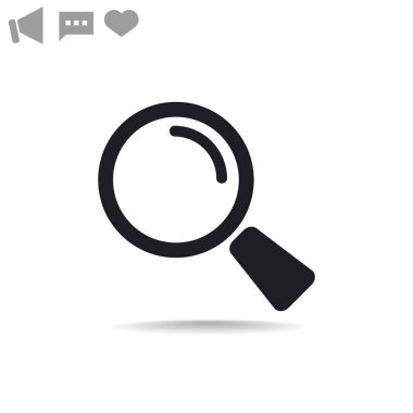 Basit büyüteç simgesini