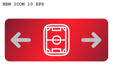 Futbol alan web simgesi.