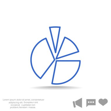 Yüzde kavramı yuvarlak web simgesi