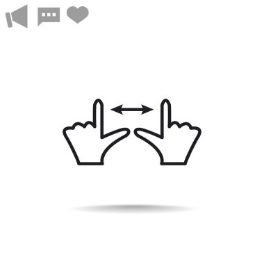 İşlem basit web simgeye dokunun