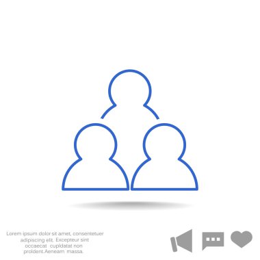 Grup insanların web simgesi