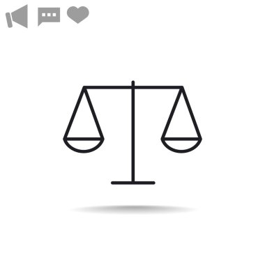 ölçekler web simgesi. 