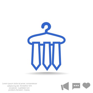 Kravatlar web simgesi. 