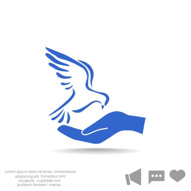 Güvercin, web simgesi.