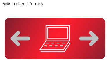 Basit dizüstü web simgesi