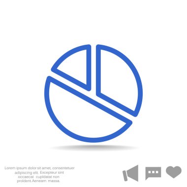 Yüzde kavramı yuvarlak web simgesi