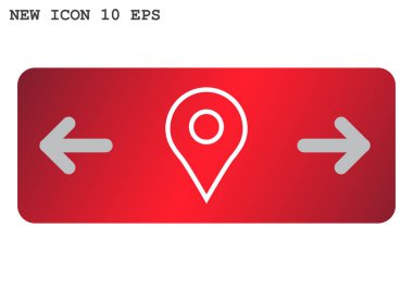 Konum işaretçisi basit simgesine