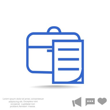 Evrak Çantası'nı basit simgesi