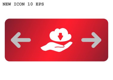 Bulut dosya download simgesi