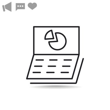 İş grafiği web simgesi. 