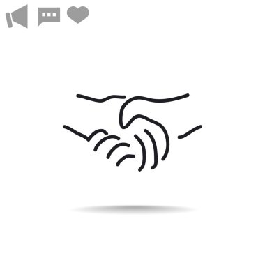 el sıkışma web simgesi. 